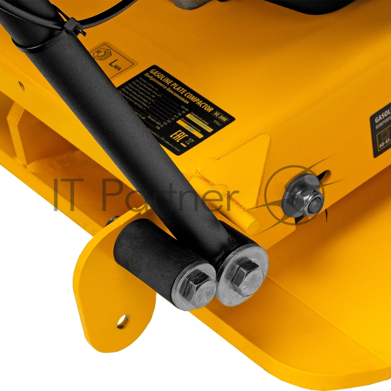 Виброплита бензиновая VC-30W, 30 кН, 60*45 см, 196 см3, бак для воды// Denzel