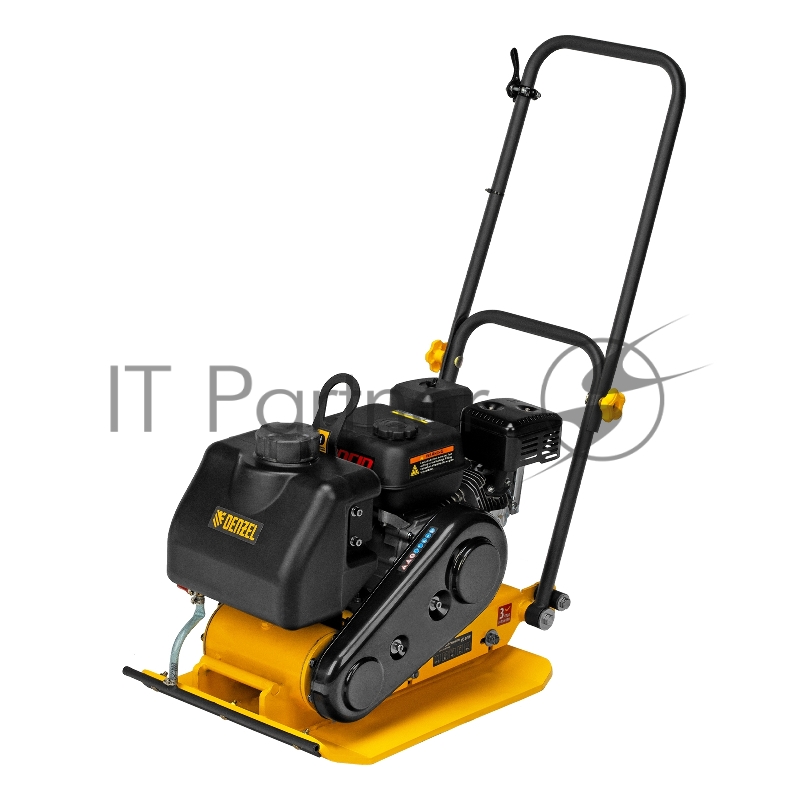 Виброплита бензиновая VC-30W, 30 кН, 60*45 см, 196 см3, бак для воды// Denzel