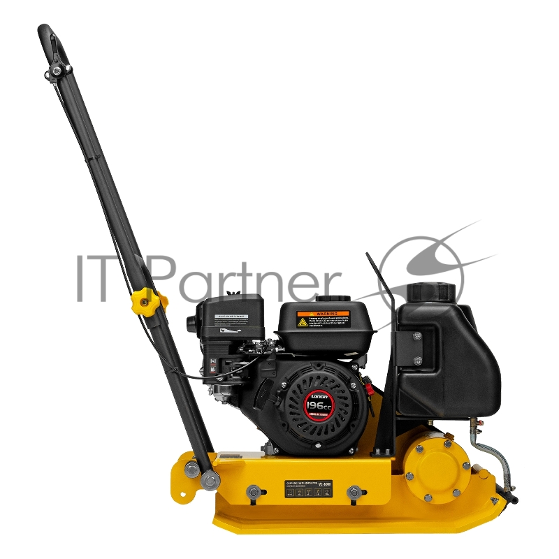 Виброплита бензиновая VC-30W, 30 кН, 60*45 см, 196 см3, бак для воды// Denzel