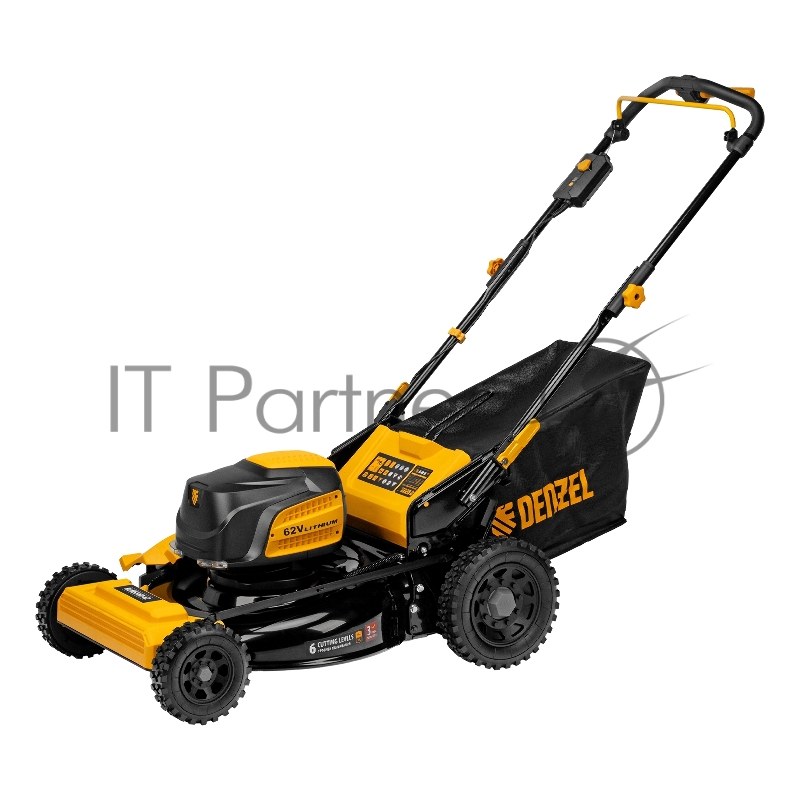 Газонокосилка аккумуляторная самоходная бесщет., RLMS560-62, 560 мм, Li-ion, 62В// Denzel