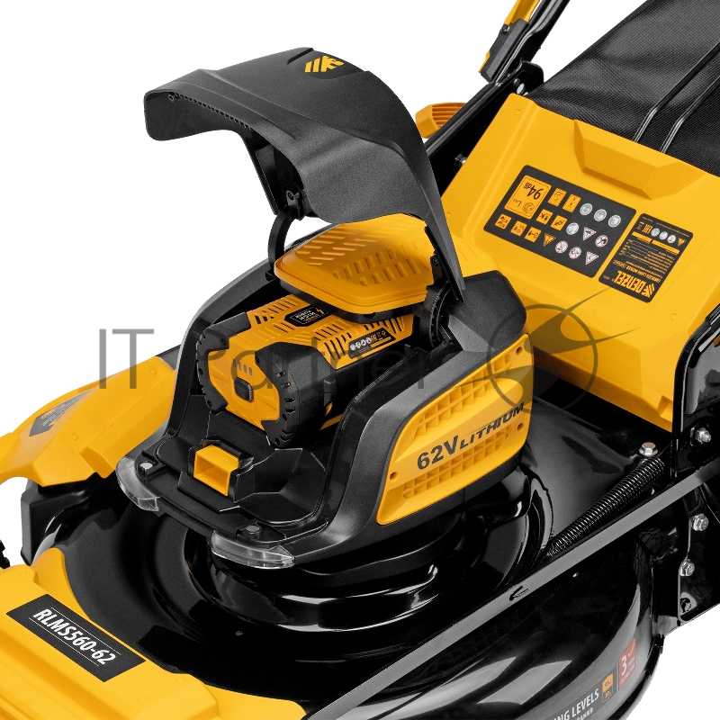 Газонокосилка аккумуляторная самоходная бесщет., RLMS560-62, 560 мм, Li-ion, 62В// Denzel