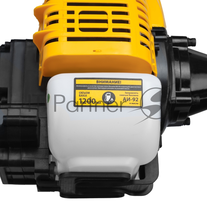 Триммер бензиновый DT-52E, 52 см3, неразъемная штанга, электростартер, состоит из 2 частей// Denzel