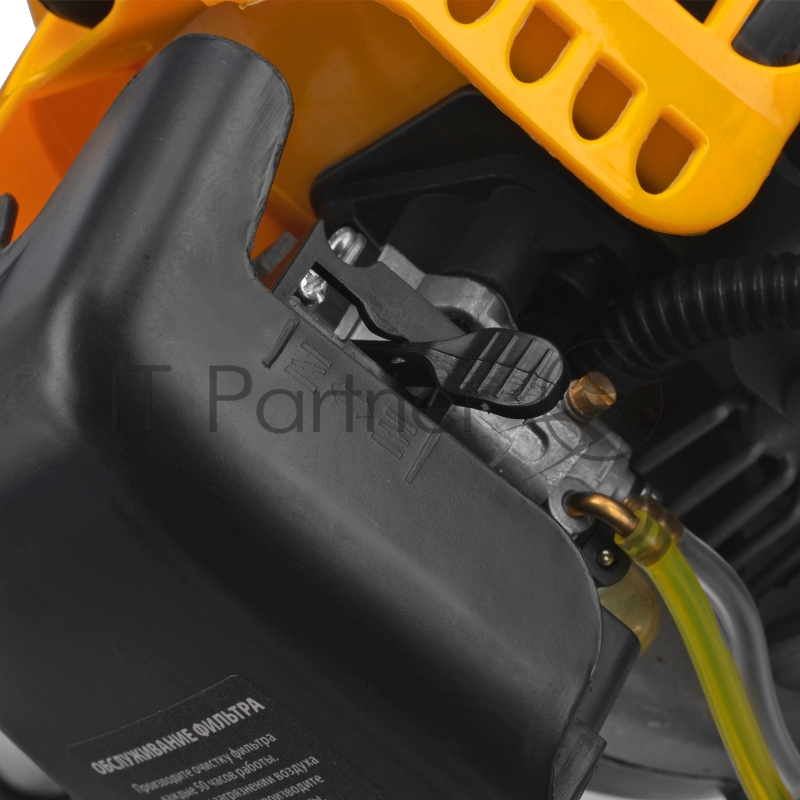 Триммер бензиновый DT-52E, 52 см3, неразъемная штанга, электростартер, состоит из 2 частей// Denzel