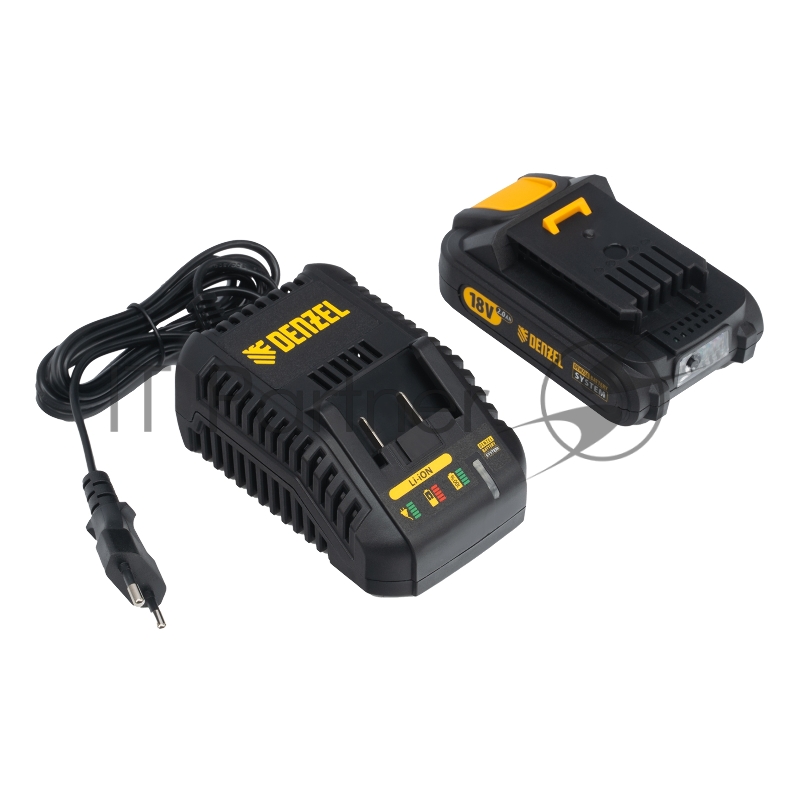 Триммер бензиновый DT-52E, 52 см3, неразъемная штанга, электростартер, состоит из 2 частей// Denzel