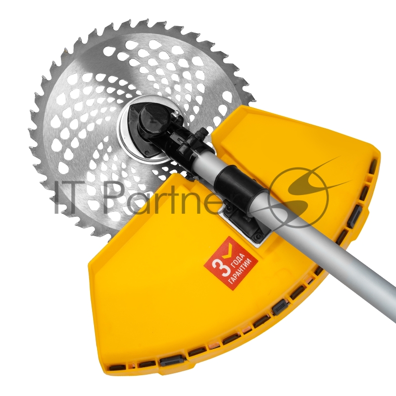 Триммер бензиновый DT-52E, 52 см3, неразъемная штанга, электростартер, состоит из 2 частей// Denzel