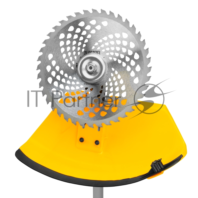 Триммер бензиновый DT-52E, 52 см3, неразъемная штанга, электростартер, состоит из 2 частей// Denzel