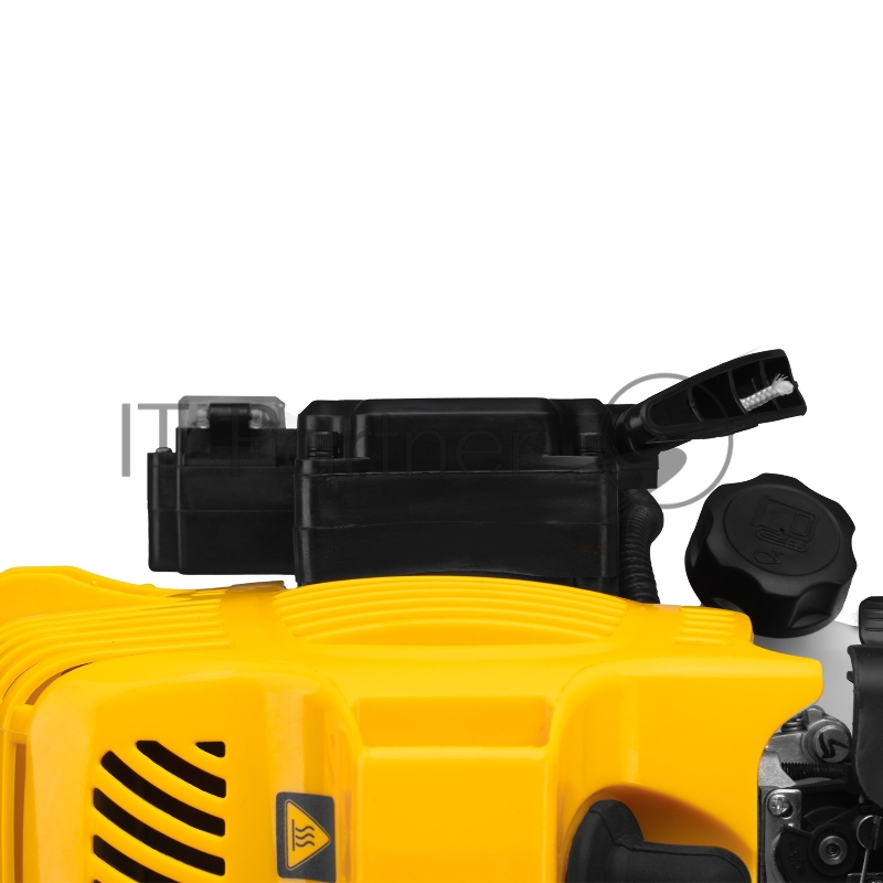 Триммер бензиновый DT-52E, 52 см3, неразъемная штанга, электростартер, состоит из 2 частей// Denzel