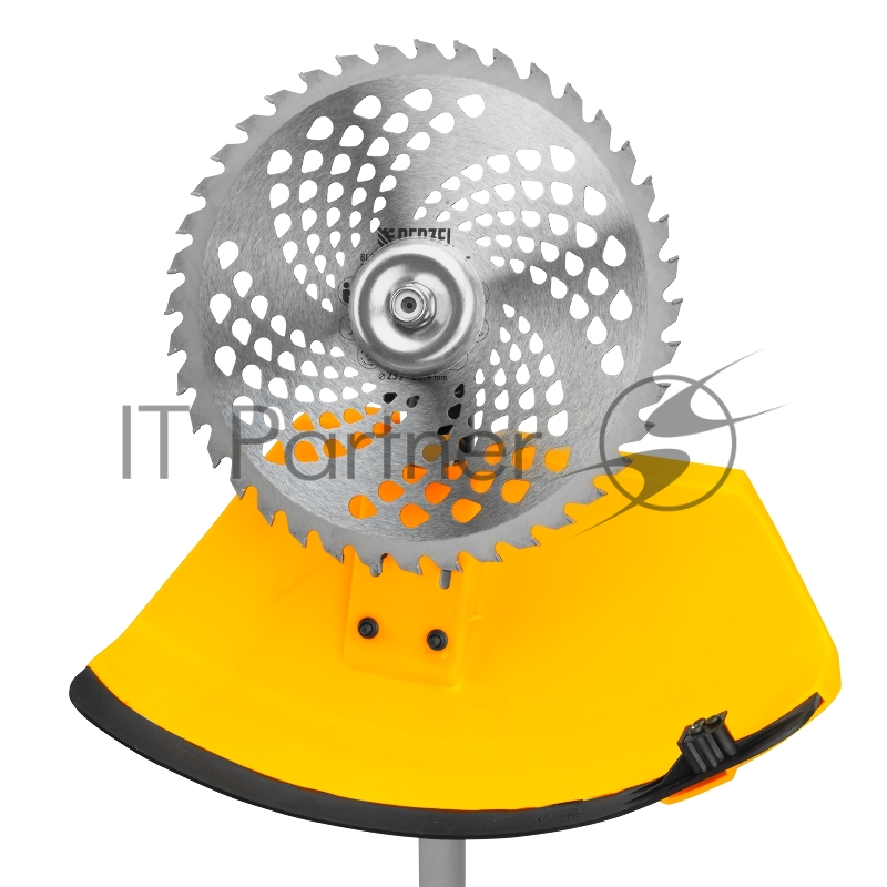 Триммер бензиновый DT-43E, 43 см3, неразъемная штанга, электростартер, состоит из 2 частей// Denzel