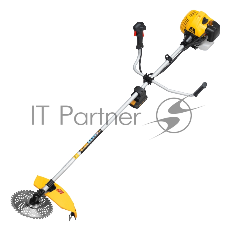 Триммер бензиновый DT-43E, 43 см3, неразъемная штанга, электростартер, состоит из 2 частей// Denzel