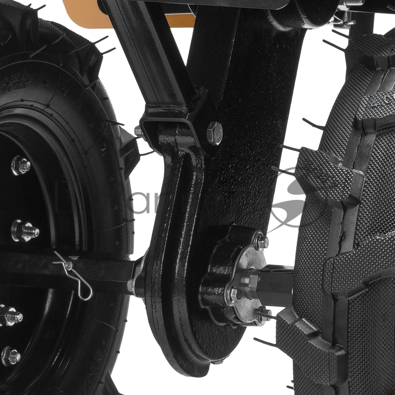 Мотоблок DPT-370S, 7 л.с., ремен.сцеп, фрез 3х4, ШОМ, передачи 3В/1Н// Denzel