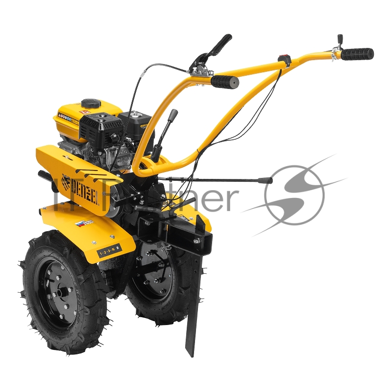 Мотоблок DPT-370S, 7 л.с., ремен.сцеп, фрез 3х4, ШОМ, передачи 3В/1Н// Denzel