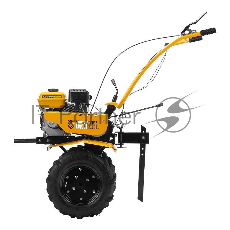 Мотоблок DPT-370S, 7 л.с., ремен.сцеп, фрез 3х4, ШОМ, передачи 3В/1Н// Denzel