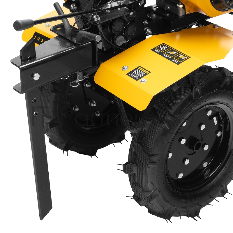 Мотоблок DPT-370S, 7 л.с., ремен.сцеп, фрез 3х4, ШОМ, передачи 3В/1Н// Denzel