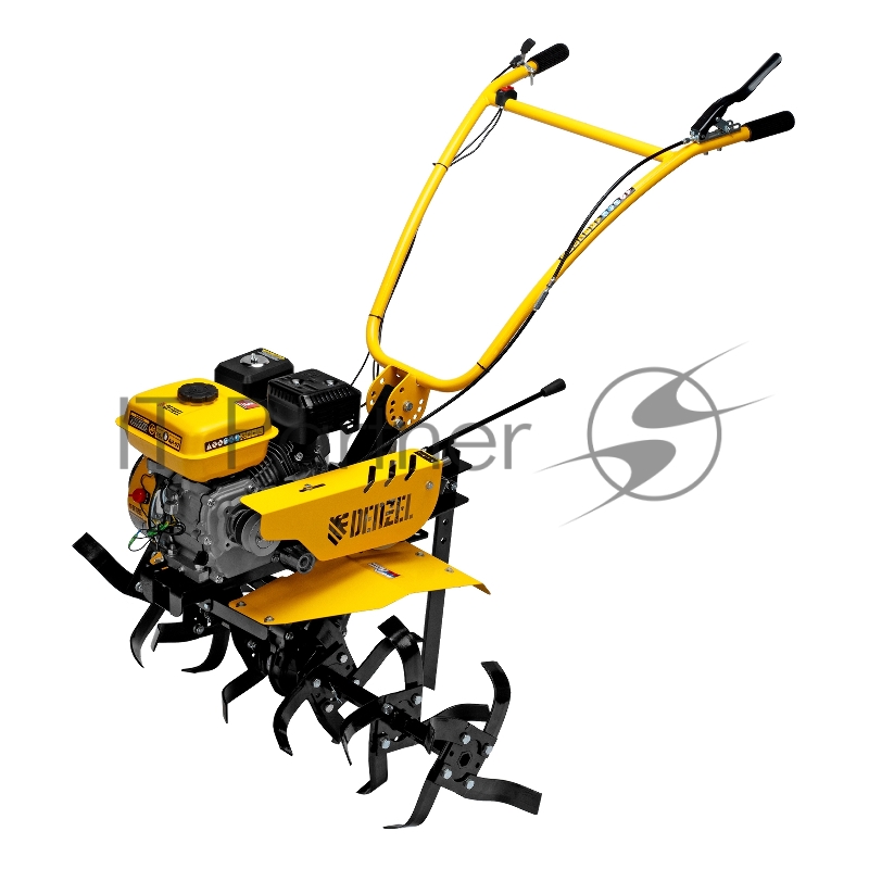 Мотоблок DPT-170SB, 7 л.с., ремен.сцеп, фрез 3х4, ШОМ, без колес, передачи 2В/1Н// Denzel