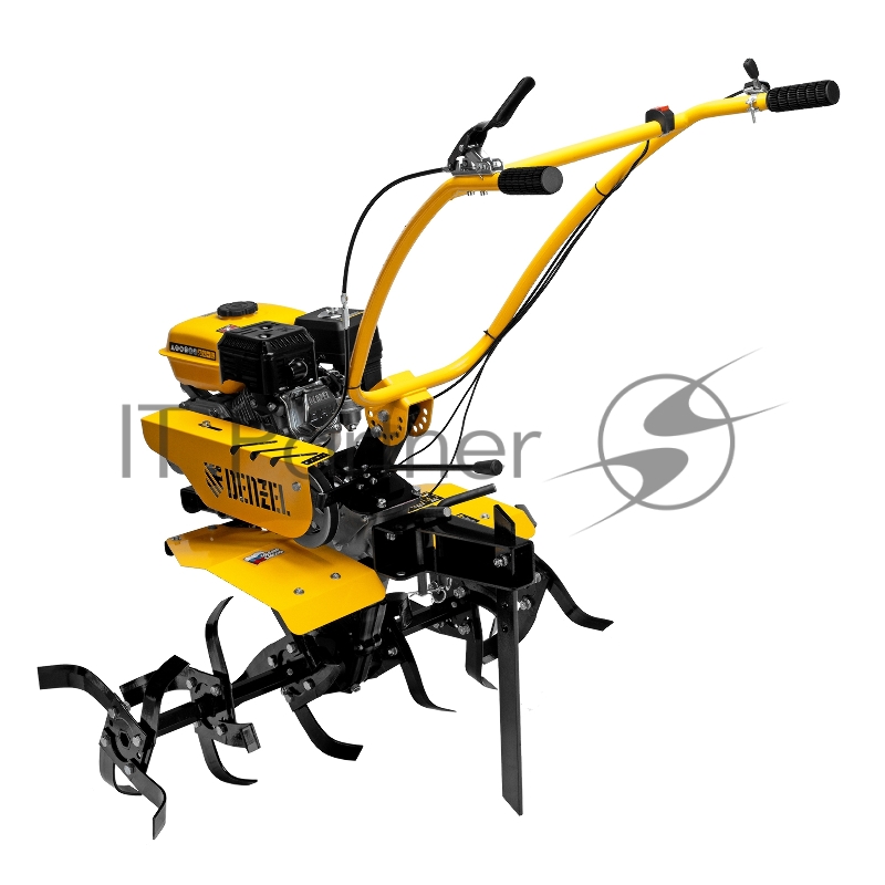 Мотоблок DPT-170SB, 7 л.с., ремен.сцеп, фрез 3х4, ШОМ, без колес, передачи 2В/1Н// Denzel