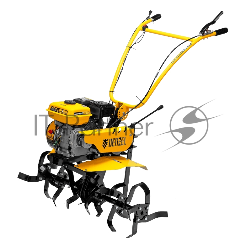 Мотоблок DPT-270SB, 7 л.с., ремен.сцеп, фрез 3х4, ШОМ, без колес, передачи 2В/1Н// Denzel