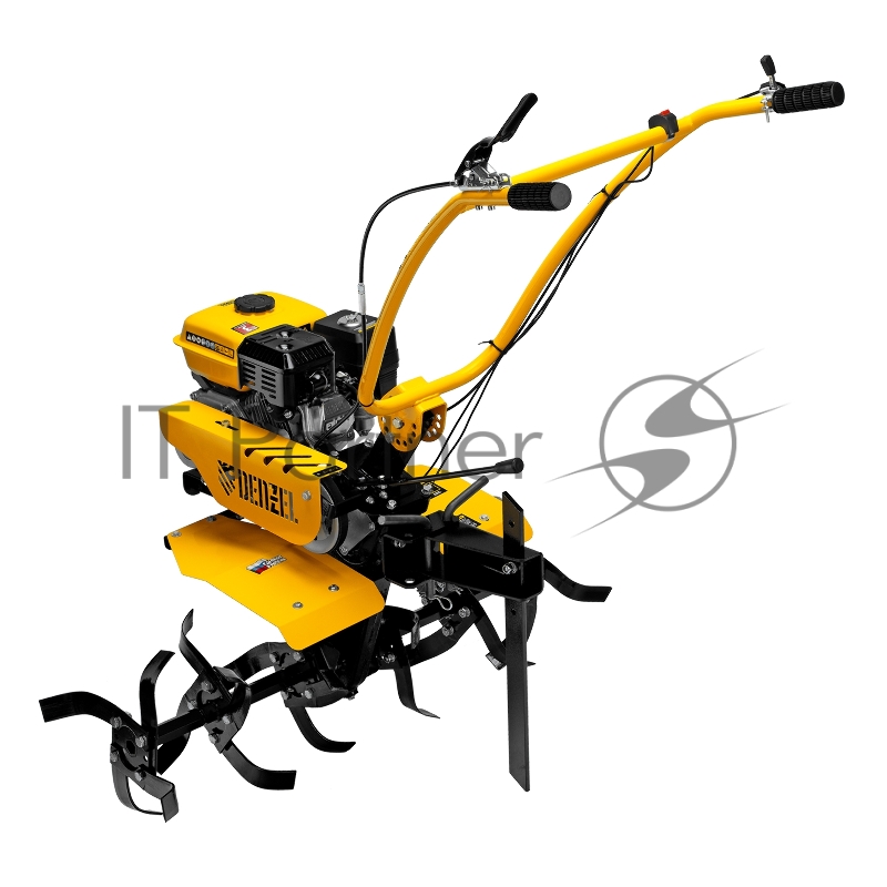 Мотоблок DPT-270SB, 7 л.с., ремен.сцеп, фрез 3х4, ШОМ, без колес, передачи 2В/1Н// Denzel