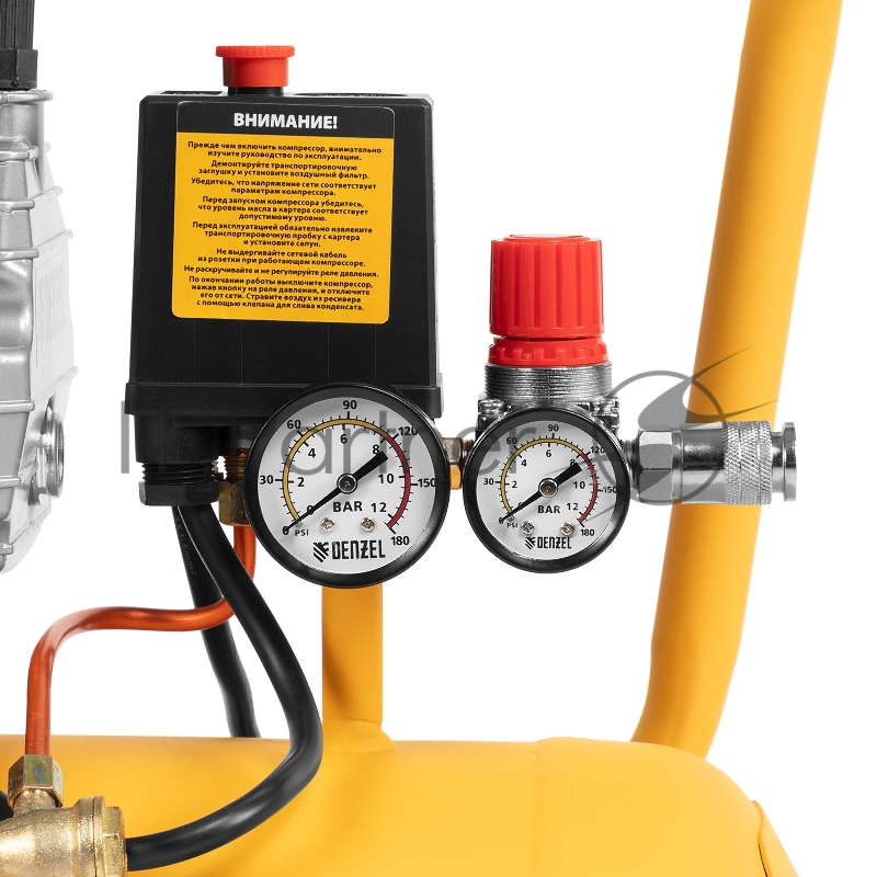 Компрессор воздушный прям. привод DCV1800/50, 1,8 кВт, 50 литров, 320 л/мин// Denzel