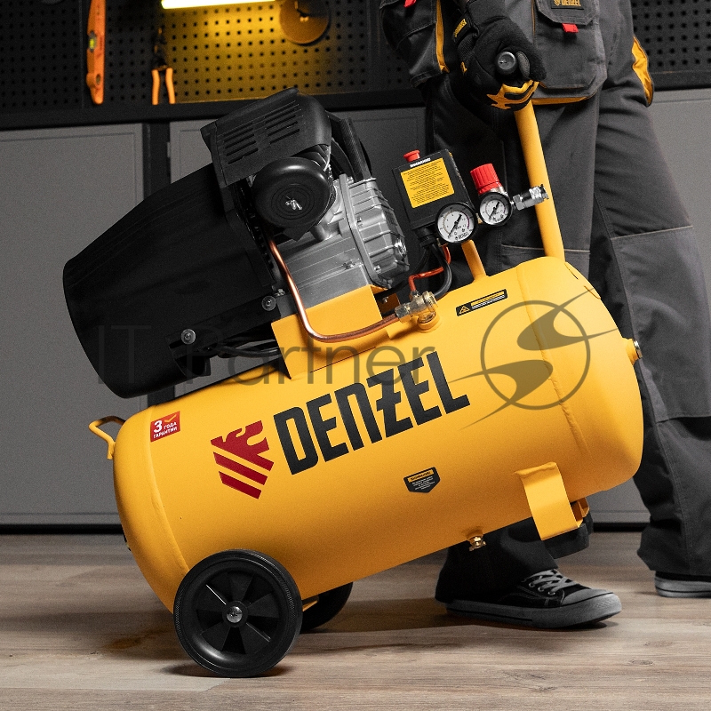 Компрессор воздушный прям. привод DCV1800/50, 1,8 кВт, 50 литров, 320 л/мин// Denzel