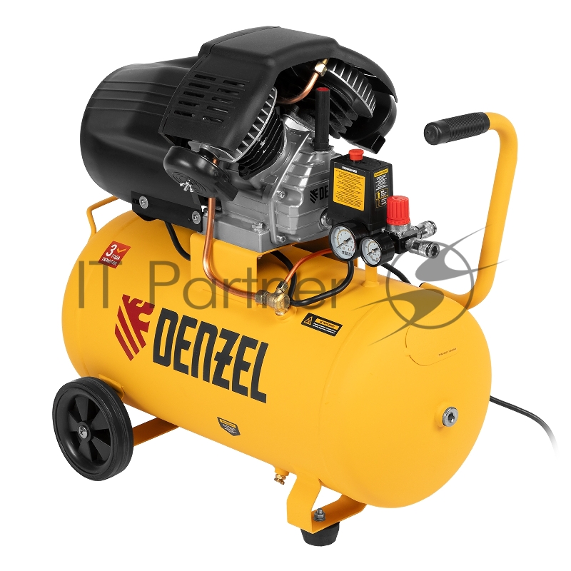 Компрессор воздушный прям. привод DCV1800/50, 1,8 кВт, 50 литров, 320 л/мин// Denzel