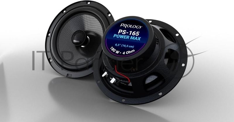 Колонки автомобильные Prology PS-165 180Вт 89дБ 4Ом 16см (6.5дюйм) (ком.:2кол.) коаксиальные двухполосные
