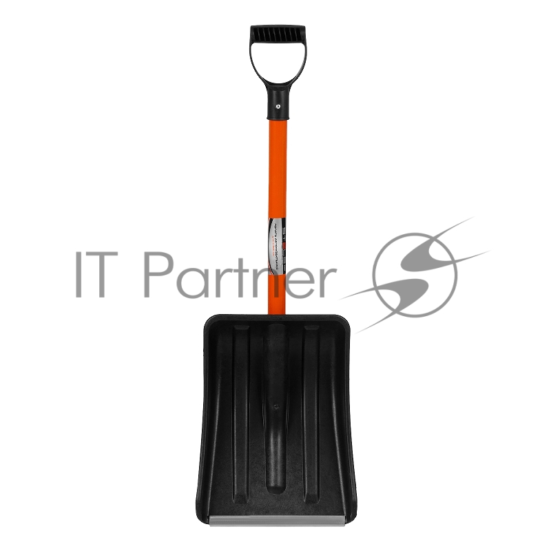 Лопата для уборки снега полипропиленовая, 275х365х790 мм, стальной черенок, Россия// Stels