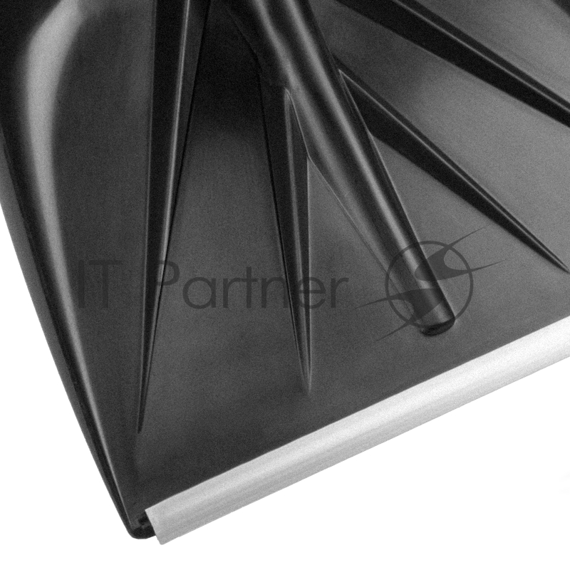 Лопата для уборки снега пластиковая, 400х417х1390 мм, алюминиевый черенок// Palisad