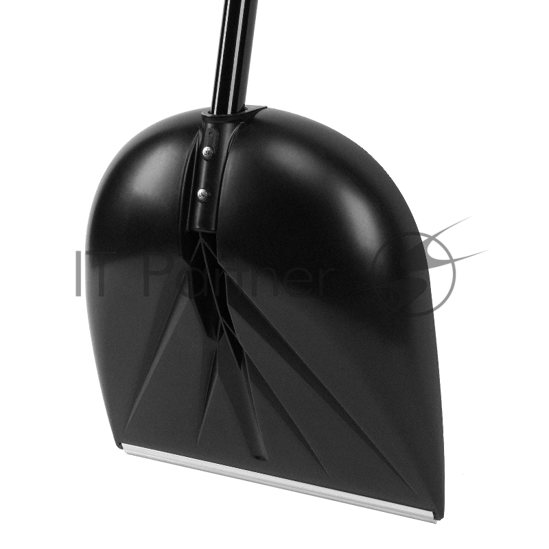 Лопата для уборки снега пластиковая, 400х417х1390 мм, алюминиевый черенок// Palisad