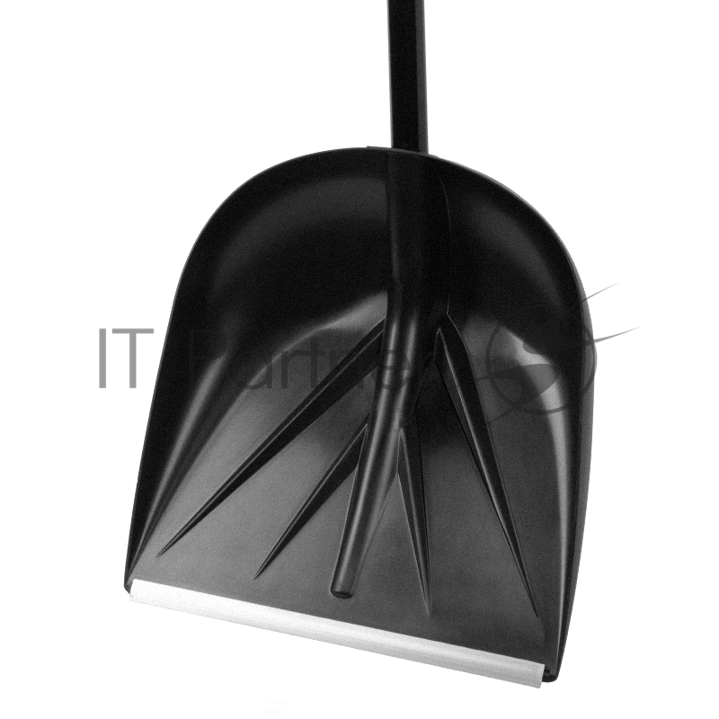 Лопата для уборки снега пластиковая, 400х417х1390 мм, алюминиевый черенок// Palisad