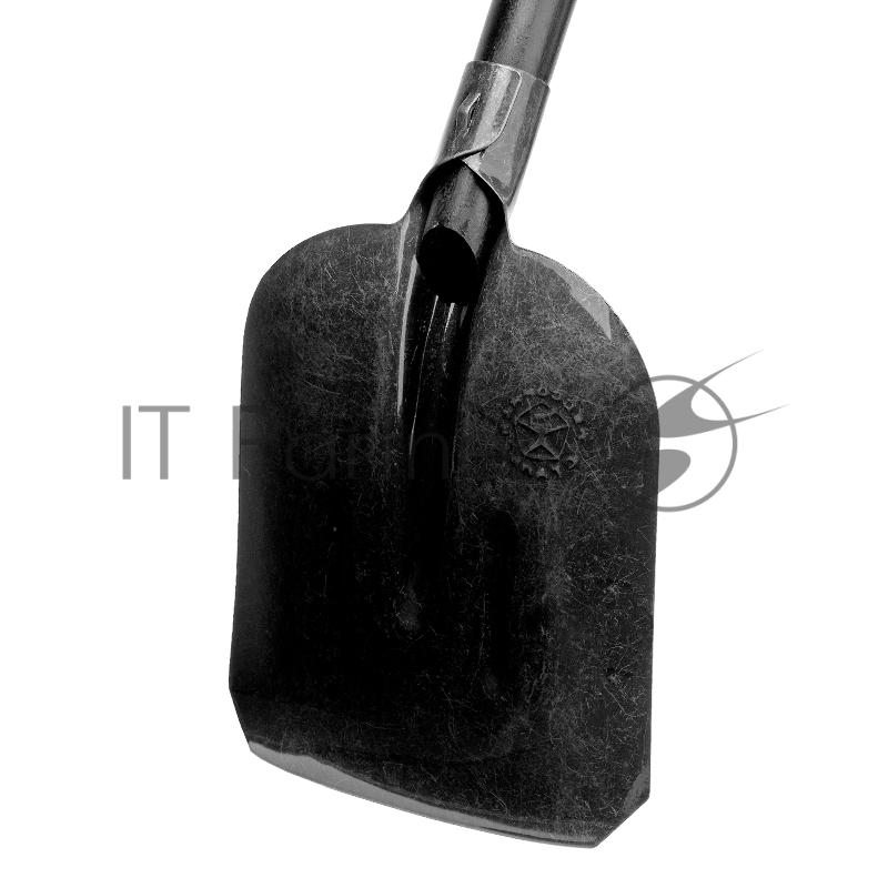 Лопата совковая, 235х285х1430 мм, ребра жесткости, удлиненная, деревянный черенок, LUXE// Palisad