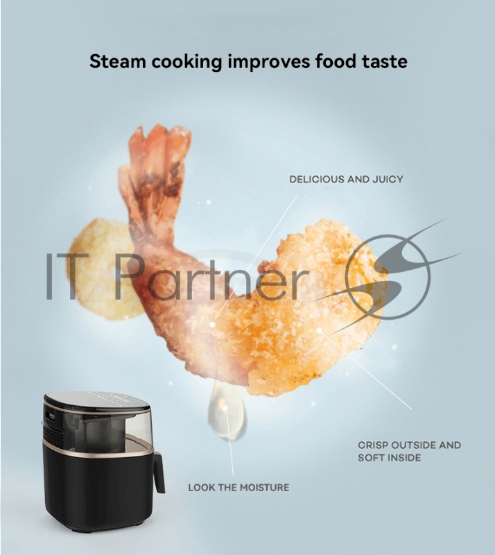 Аэрогриль LEACCO AF017 Air Fryer Black