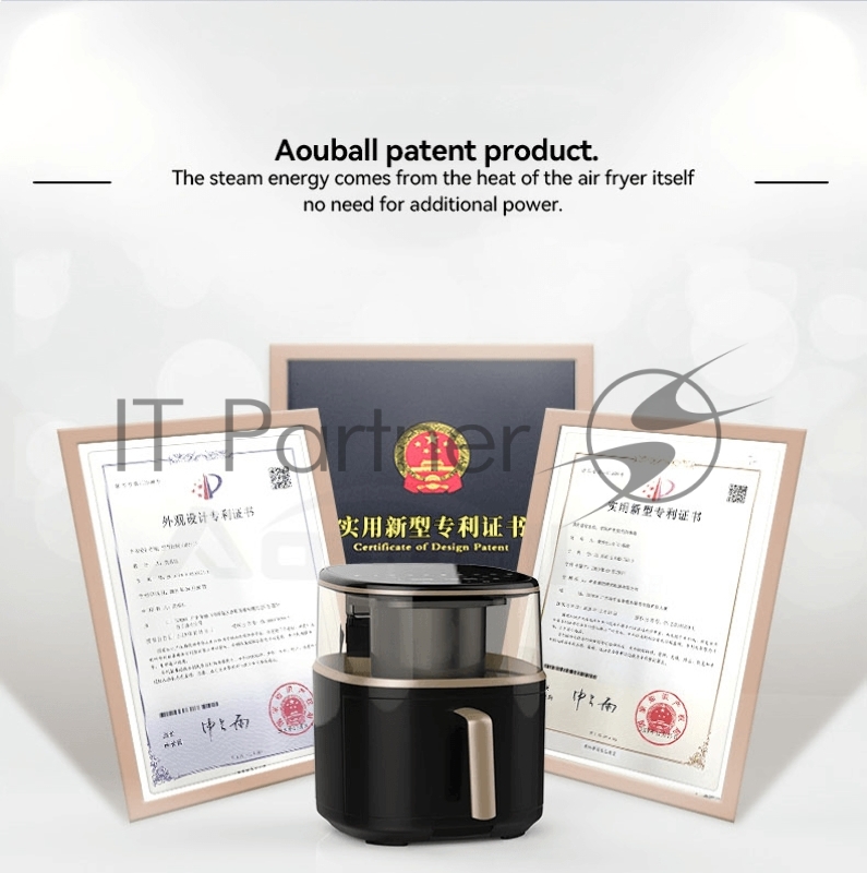 Аэрогриль LEACCO AF017 Air Fryer Black