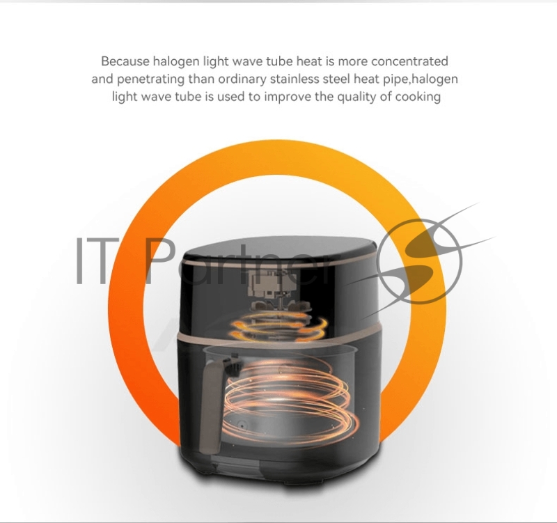 Аэрогриль LEACCO AF017 Air Fryer Black