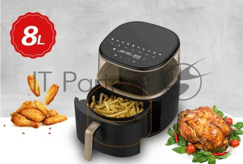 Аэрогриль LEACCO AF017 Air Fryer Black