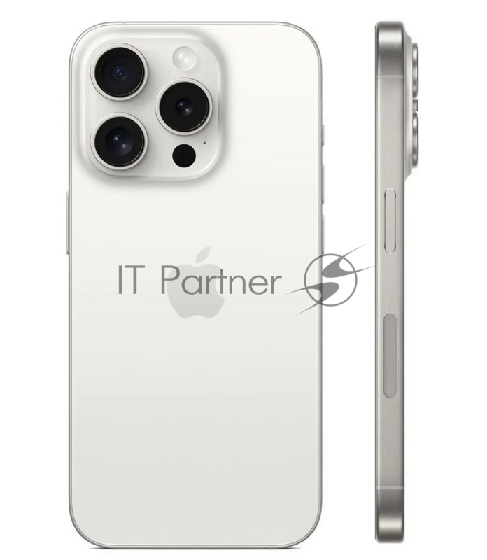 Смартфон Apple A3104 iPhone 15 Pro 128Gb белый титан моноблок 3G 4G 2Sim 6.1 1179x2556 iOS 17 48Mpix 802.11 a/b/g/n/ac/ax NFC GPS Protect