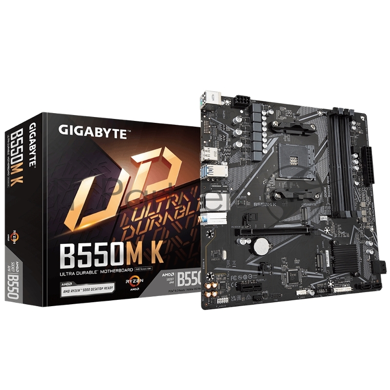 Материнская плата Gigabyte B550M K (V1.1) AMD B550 SAM4 MATX