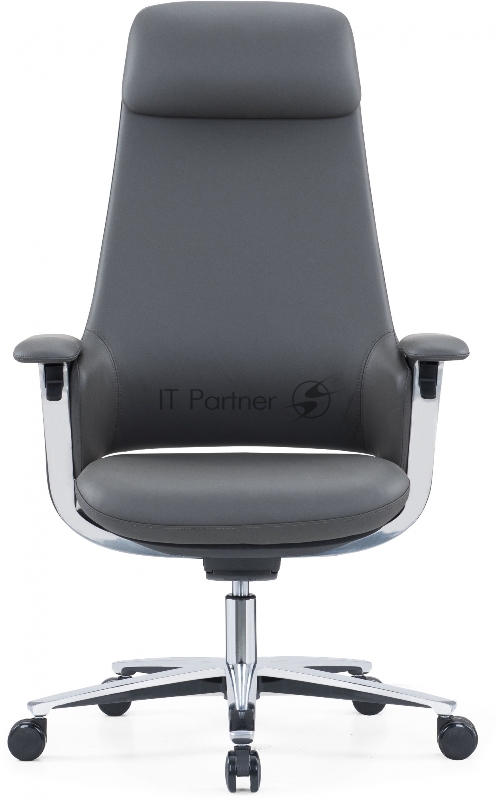 Кресло руководителя Cactus CS-LBK-KYOTO кожа крестов. алюминий