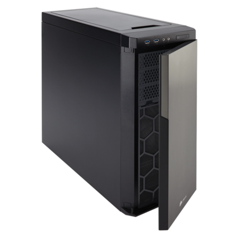 Корпус Miditower Corsair Carbide 330R Titanium Edition CC-9011071-WW, ATX, черный (без БП)