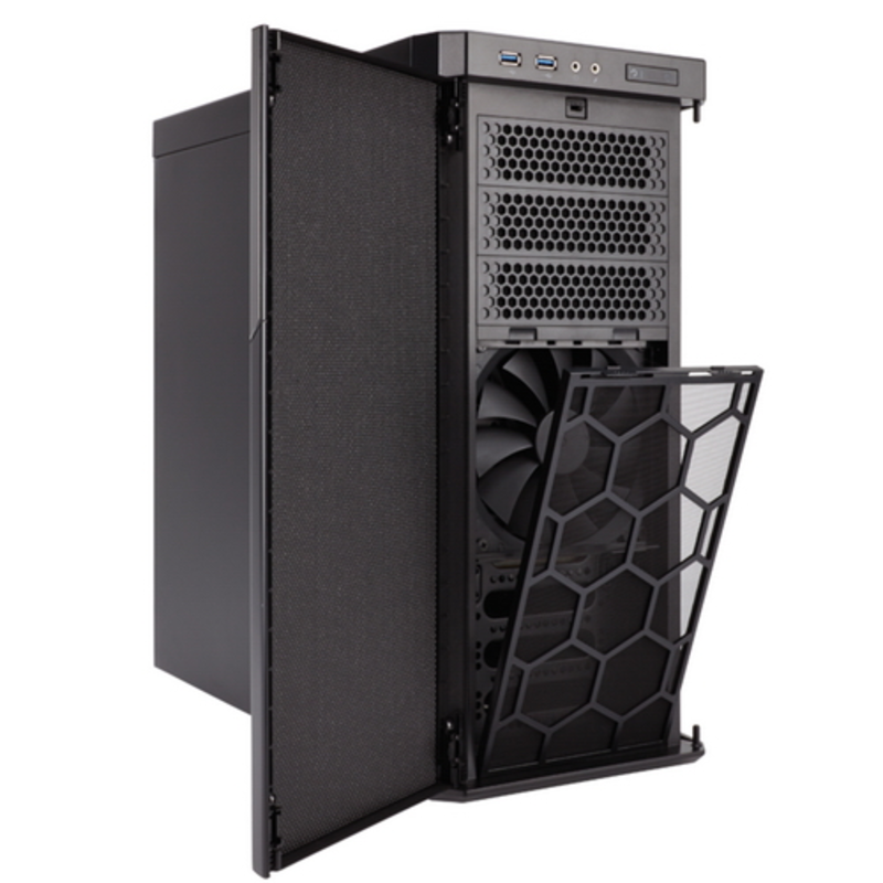 Корпус Miditower Corsair Carbide 330R Titanium Edition CC-9011071-WW, ATX, черный (без БП)
