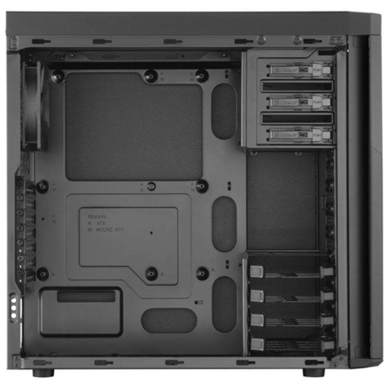 Корпус Miditower Corsair Carbide 330R Titanium Edition CC-9011071-WW, ATX, черный (без БП)