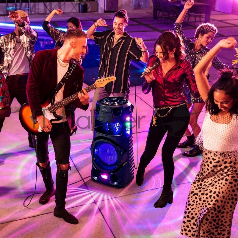 Минисистема Sony MHC-V73D черный CD CDRW DVD DVDRW FM USB BT