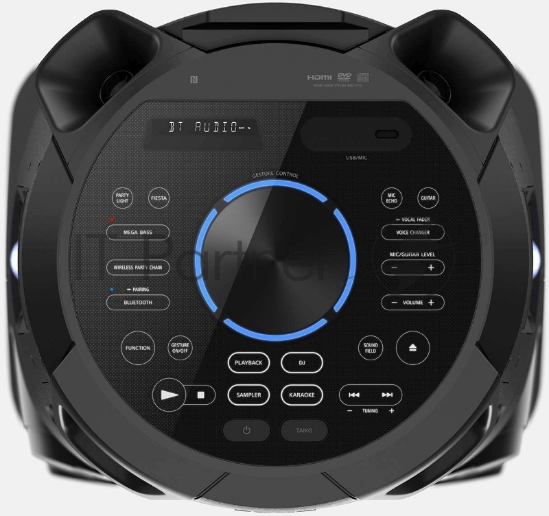 Минисистема Sony MHC-V73D черный CD CDRW DVD DVDRW FM USB BT