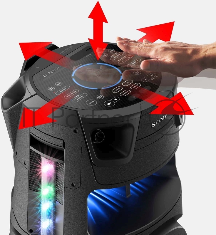 Минисистема Sony MHC-V73D черный CD CDRW DVD DVDRW FM USB BT