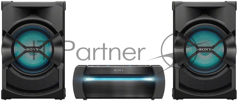 Минисистема Sony Shake-X10 черный 1200Вт CD CDRW DVD DVDRW FM USB BT