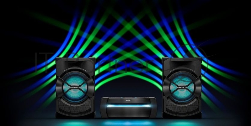 Минисистема Sony Shake-X10 черный 1200Вт CD CDRW DVD DVDRW FM USB BT