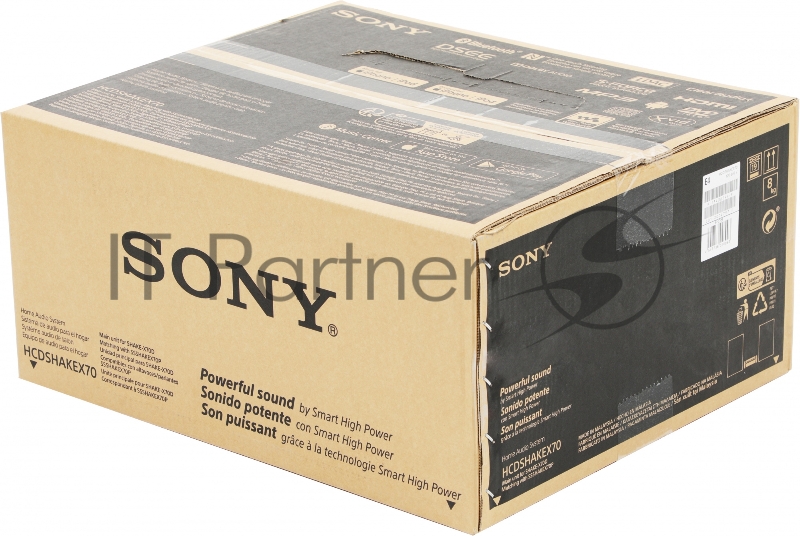 Минисистема Sony SHAKE-X70 черный CD CDRW DVD DVDRW BR FM USB BT