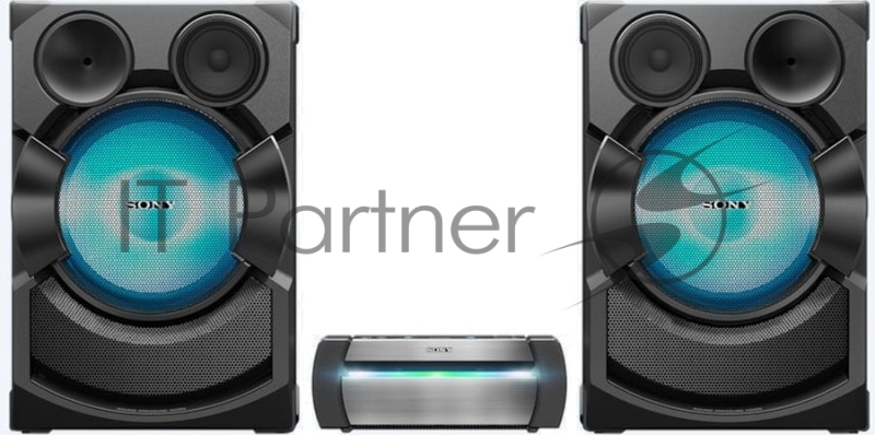 Минисистема Sony SHAKE-X70 черный CD CDRW DVD DVDRW BR FM USB BT