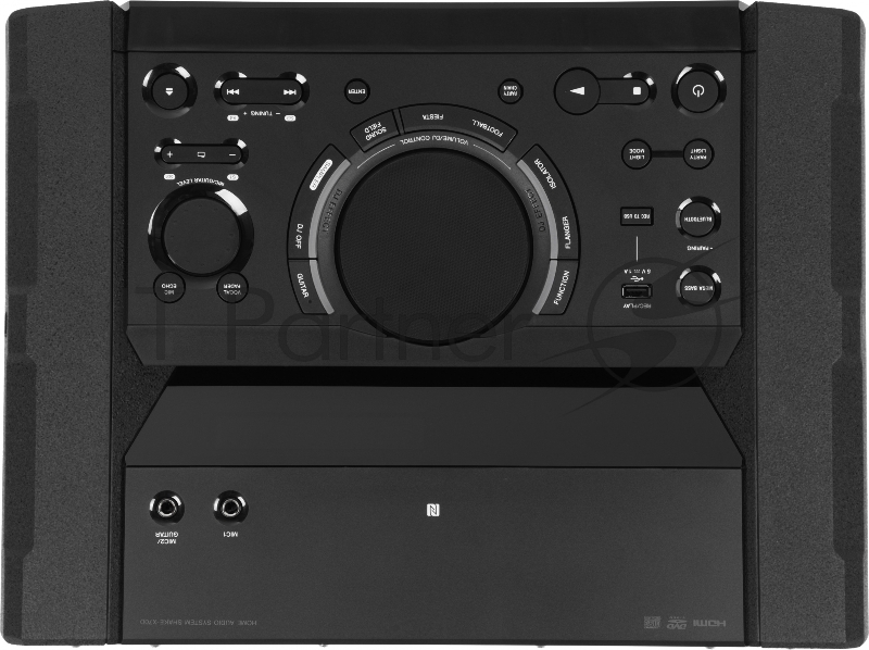 Минисистема Sony SHAKE-X70 черный CD CDRW DVD DVDRW BR FM USB BT