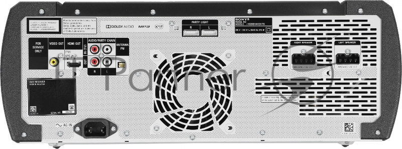 Минисистема Sony SHAKE-X70 черный CD CDRW DVD DVDRW BR FM USB BT