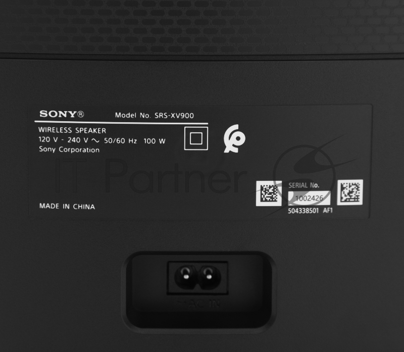 Минисистема Sony SRS-XV900 черный 100Вт USB BT